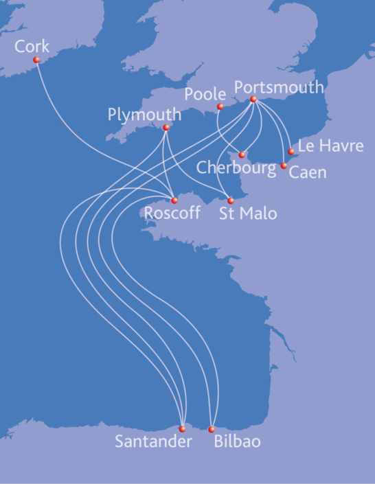 Brittany Ferries Route Map 762×984 - A-d-a-s L'action Sociale En Direct